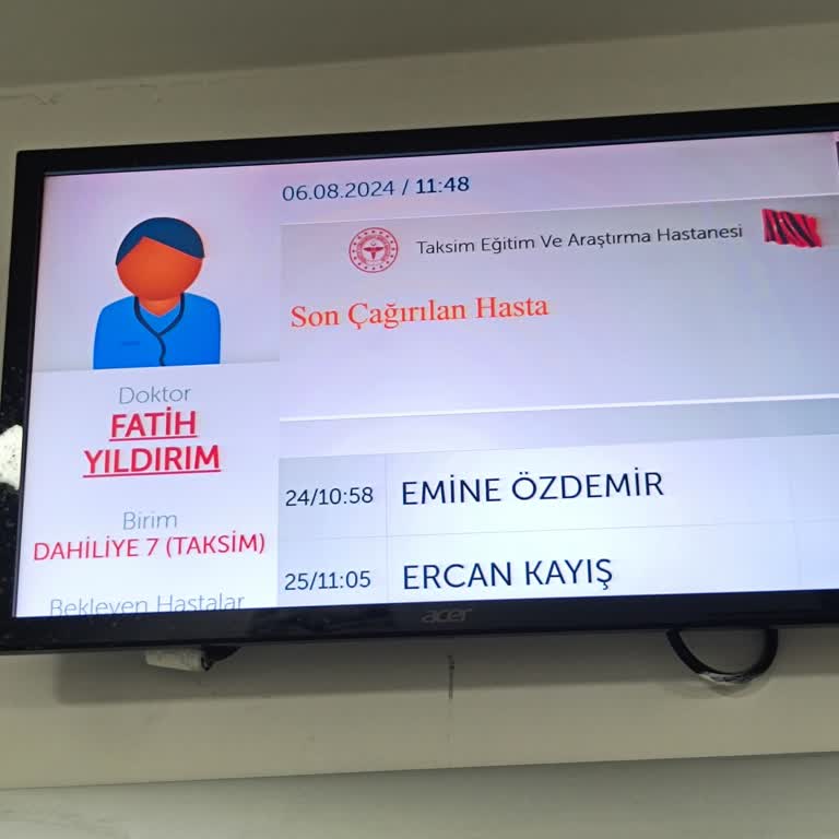 Taksim İlkyardım Muayene Sorunu