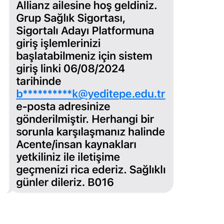 Allianz Sigorta Cep Telefonum Kullanılarak Başkasına Sigorta Girişi