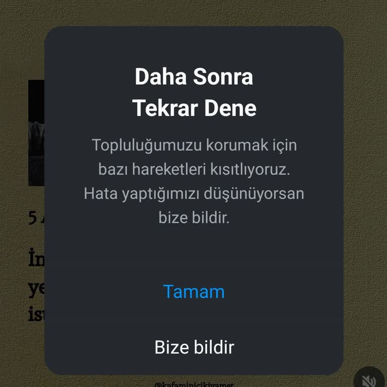 Instagram Durduk Yere Kısıtlama Veriyor