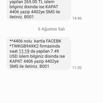 Facebook'un İzinsiz Kredi Kartı Çekimi