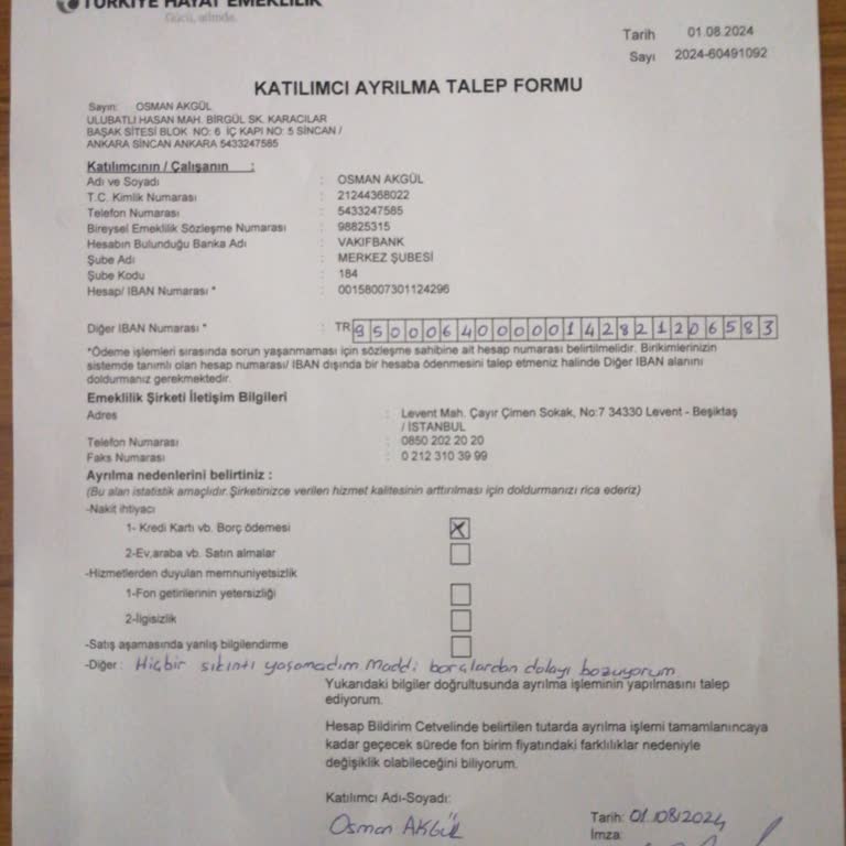 Türkiye Sigorta İptal Başvurusu Bitmek Bilmeyen Prosedürü