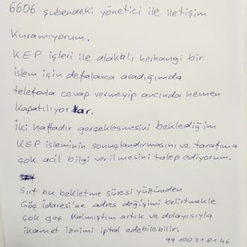 İş Bankası Pozcu Şubesinde İşlerimle Kimse İlgilenmeyip Ulaşamıyor.