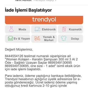 Trendyol Gelmeyen Ürünün Parasını İade Etmiyor
