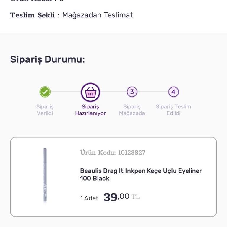 Gratis Sipariş Sorunu Yaşıyorum