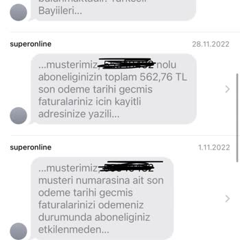 Superonline İptal Edilen Abonelik Ve Sürekli SMS Sorunu