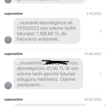 Superonline İptal Edilen Abonelik Ve Sürekli SMS Sorunu