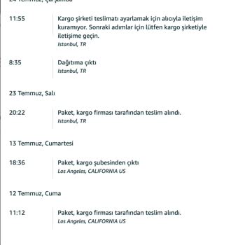 Aramex Kargo Teslimatında Yaşanan Sorun Ve Memnuniyetsizlik