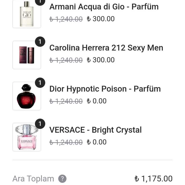 Auraparfum.com.tr Yanlış Gelen Ürünler