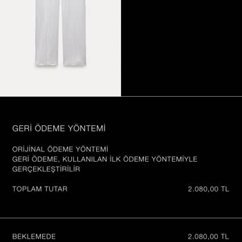 Zara Sürekli Defolu Ürün Yolluyor İade 2 Aydır Onaylanmadı