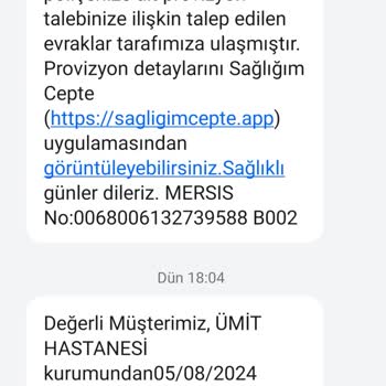 Anadolu Sigorta Tamamlayıcı Sağlık Sigortası Provizyon Onaylamıyor