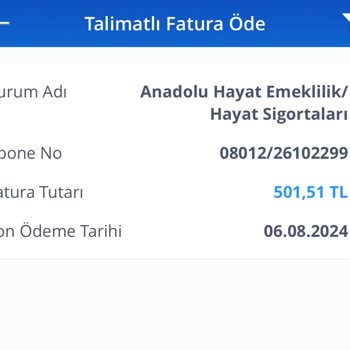 Anadolu Hayat Emeklilik/ Hayat Sigortaları Paramı Ver