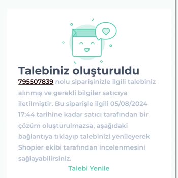 Shopier Geri Dönüş Yapmıyor/hercules Wearing Ürün Göndermiyor