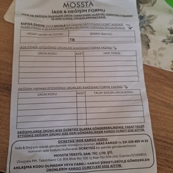 Mossta Değişim İsteğim Reddedildi