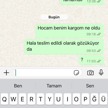 Kargoist Kargom Teslim Edildi Olarak Gözüküyor