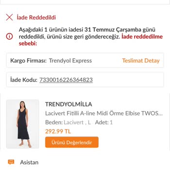 Trendyolmilla Trendyol Express İade Sorunu Ve Kayıt Açma Sıkıntısı