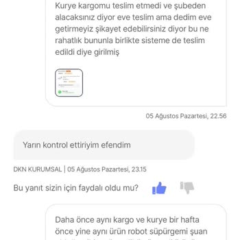 Aras Kargo Aras Sütçü İmam Şubesi Kargomu Teslim Etmedi Kaybetti