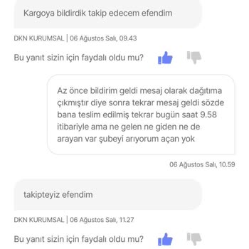 Aras Kargo Aras Sütçü İmam Şubesi Kargomu Teslim Etmedi Kaybetti