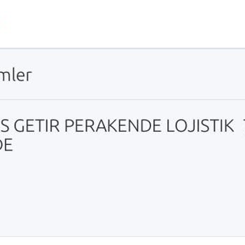 Getir Den İptal Olan Siparişimin Tutarı Yatırılmadı.!