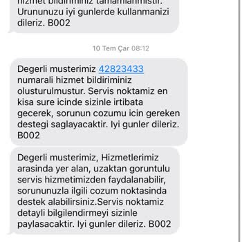 Doqu Home Servisin Ürün İçin Aramadan Kaydı Kapatması