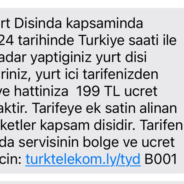 Türk Telekom Yurt Dışına Çıkılmamasına Rağmen Ücret Alıyor