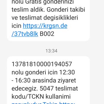 Kargomsende Kargo İletişim Eksik