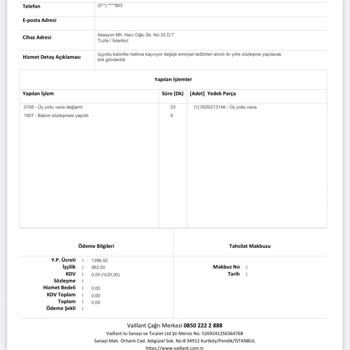 Vaillant İnfo Kombi Patlama Sesi Ve 3 Yönlü Arızası