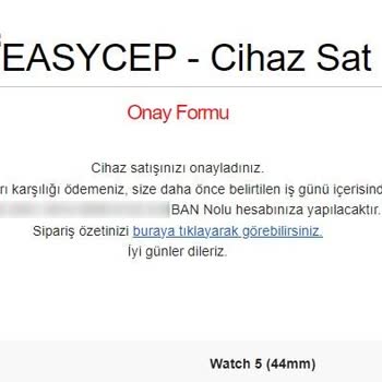 EasyCep Satın Aldığı Ürünün Parasını Ödemiyor