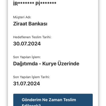AGT Kurye (aynigunteslim.com) AGT Teslimat Gecikmesi
