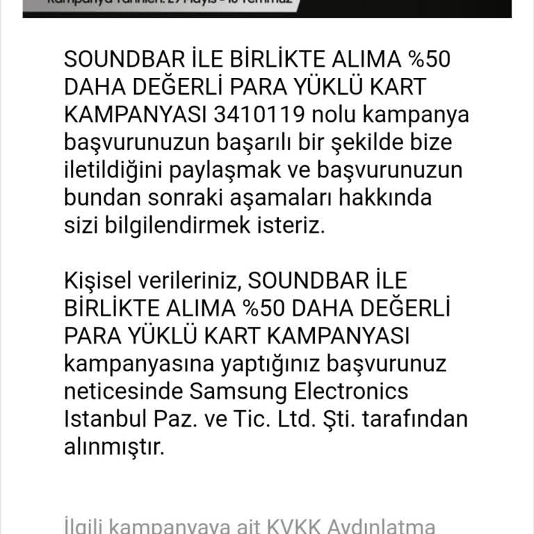 Samsung TV Kampanya Aldatmacası