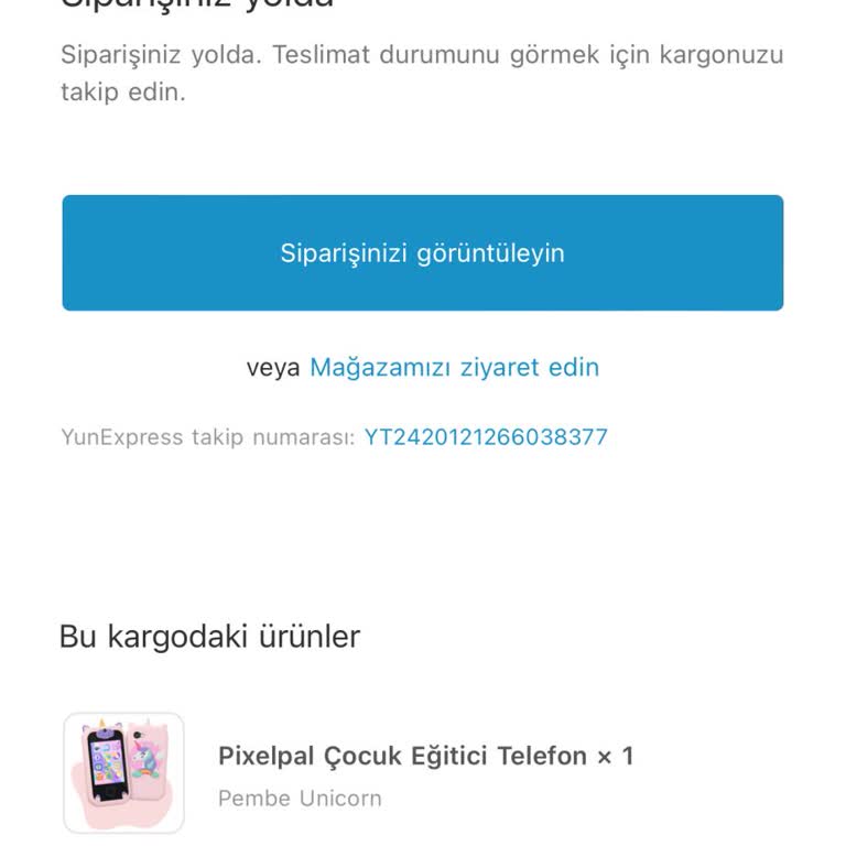 FUREX Sipariş Edilen Çocuk Telefonu Gönderilmedi Ve İletişim Kurulamıyor