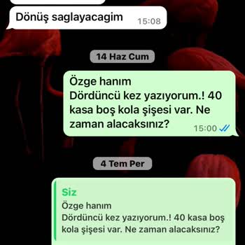 Coca-Cola Boş Depozitolu Şişeleri Almıyor.!