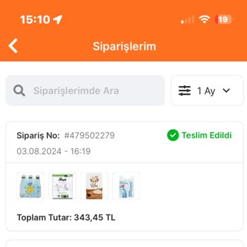 Migros Sanal Marketin Stokta Olan Ürünü Stok Yok Diye Teslim Etmemesi
