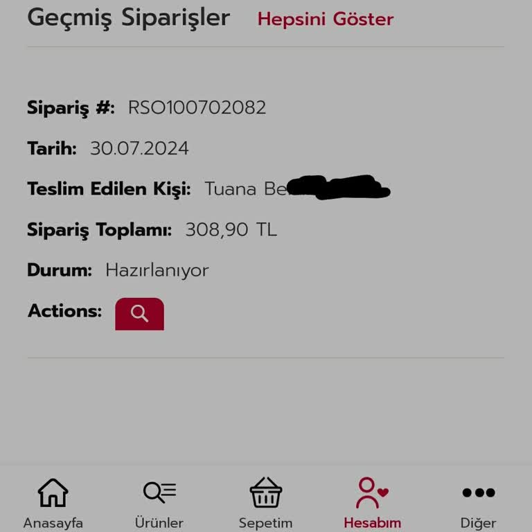 Rossmann Siparişim 7 Gündür Kargoya Verilmedi