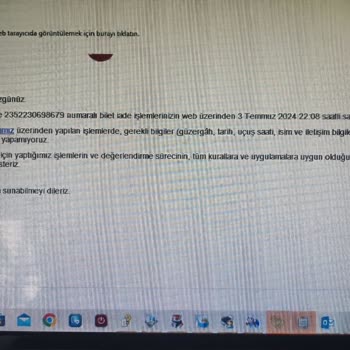 THY İptal Edilen Dönüş Bileti (Bangkok - İstanbul)