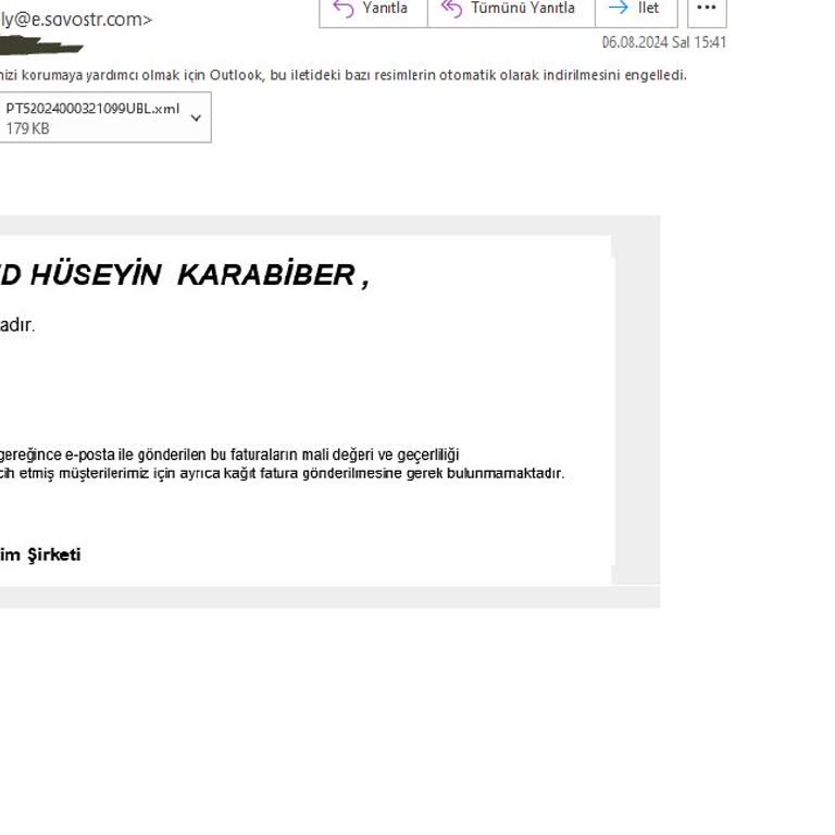 Sovos Asılsız Fatura Bildirimi