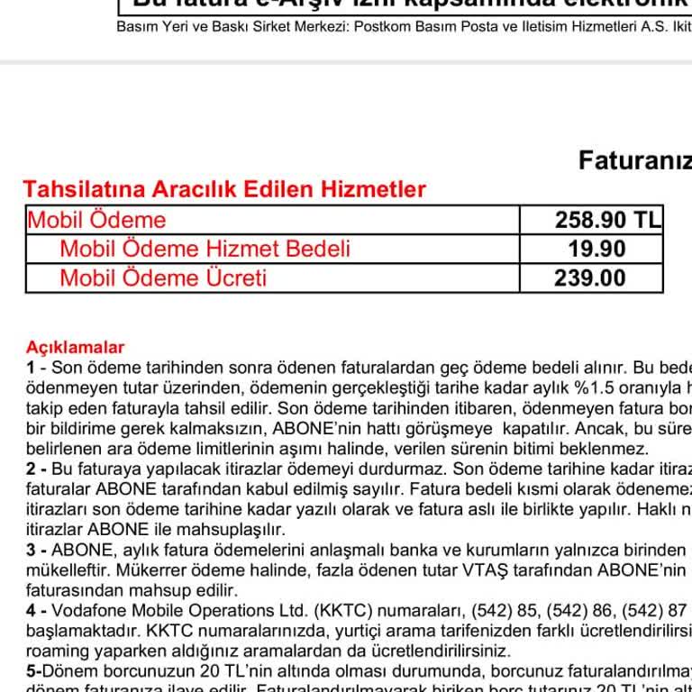 Vodafone Yanlış Faturalandırma Ve Müşteri Hizmetleri Sorunu