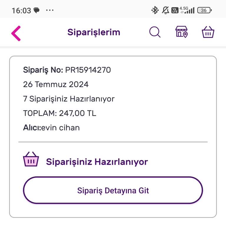 Gratis'ten Sipariş Verdim 1hafta Sürmesi Gerekiyorken 2 Hafta Oldu
