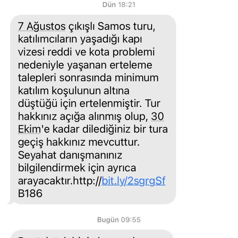 Feribotlines Samos Tur İptali