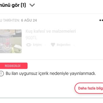 Letgo İlanımı Uygunsuz İçerik Nedeniyle Yayınlamıyor