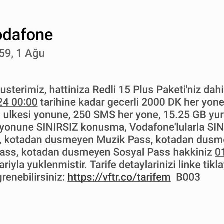 Vodafone Taahhüt Yenileme Sorunu Ve Faturasız Hatta Geçiş