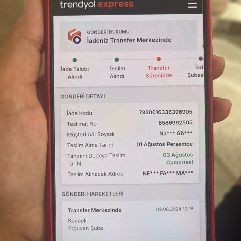 Trendyol Express Kargomu Eksik Teslim Etmiş