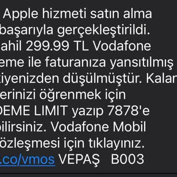 Mobil Ödeme Hatası Ve Vodafone'un İlgisizliği