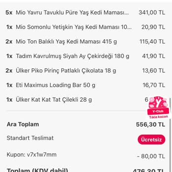 Yemeksepeti Eksik Ürünlerin Para İadesini Yapmıyor.!