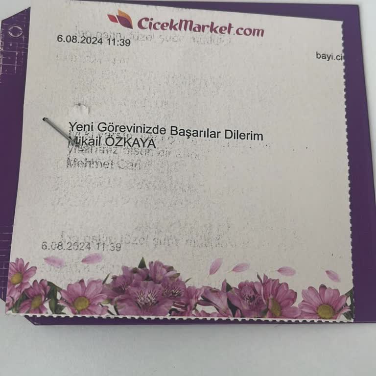 Çiçek Market Yanlış Ürün Teslimatı Ve Kötü Müşteri Hizmeti
