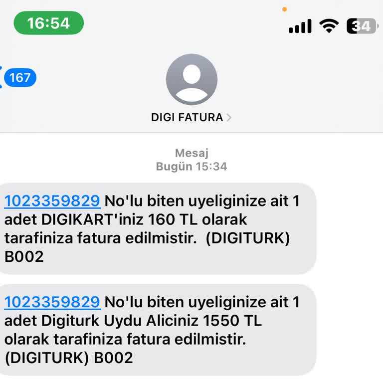 Digiturk Vestel TV Hediye Paketi Sonrası Beklenmedik Ücret Şoku