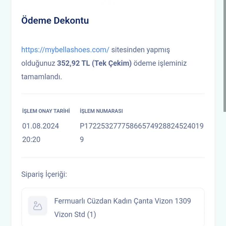 Mybella Shoes Sitesinden Ürün Aldım Siparişim Gelmedi