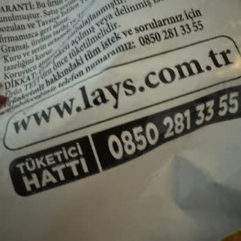 Lays Yabancı Cisim İçeren Ürün