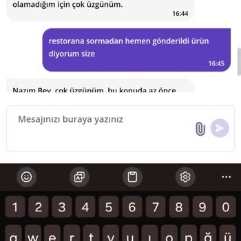Getir Firması İade Sorunu