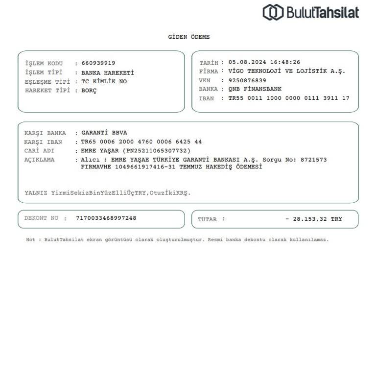 Garanti Bankası Havuz Sistemi