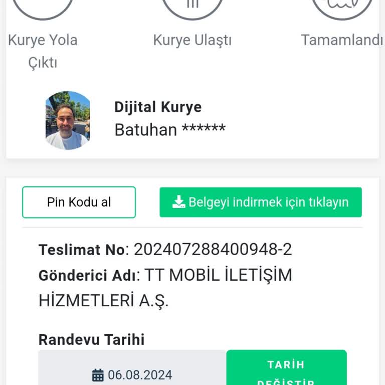 Türk Telekom Dijital Kurye Sim Kartımı Teslim Etmiyor